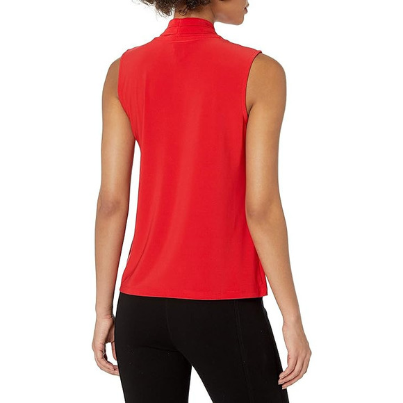 Anne Klein Plus Red Sleeveless Blouse 3X - Women's Tops - Picture 3 of 3